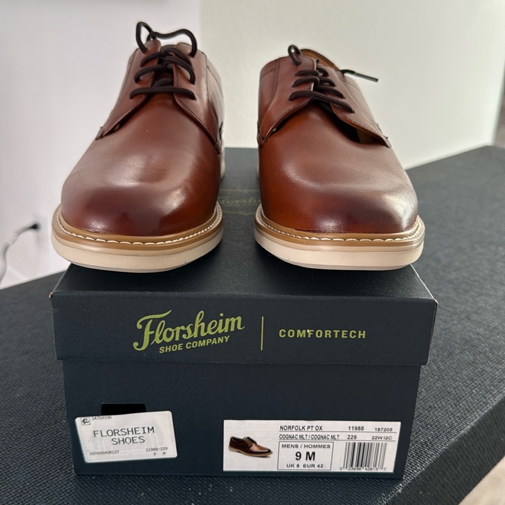 Men’s Florsheim Norfolk Oxford in Cognac
